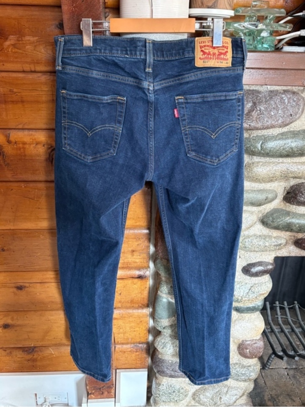 Levi’s 511 Men’s Slim Fit Jeans 34x30 Dark Wash Blue Stretch Denim